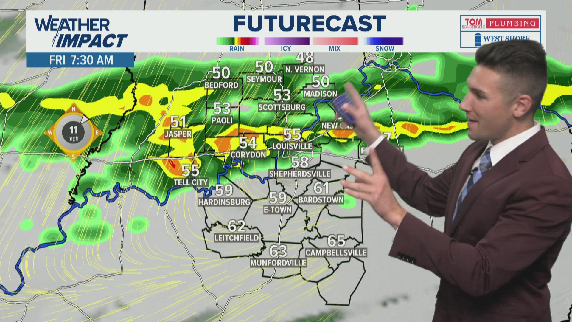 Tracking rain and thunderstorms as temperatures drop in Kentucky ...
