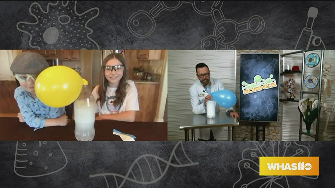 Hooked on Science Blow up a balloon without your mouth