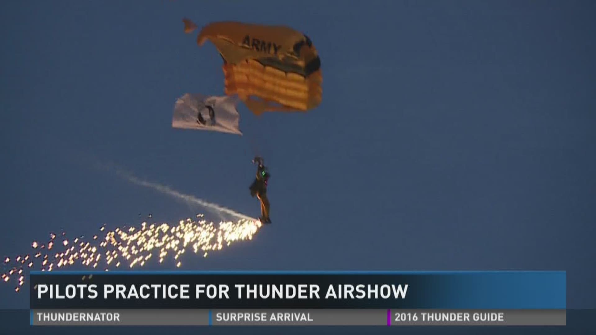 Pilots practice for Thunder air show