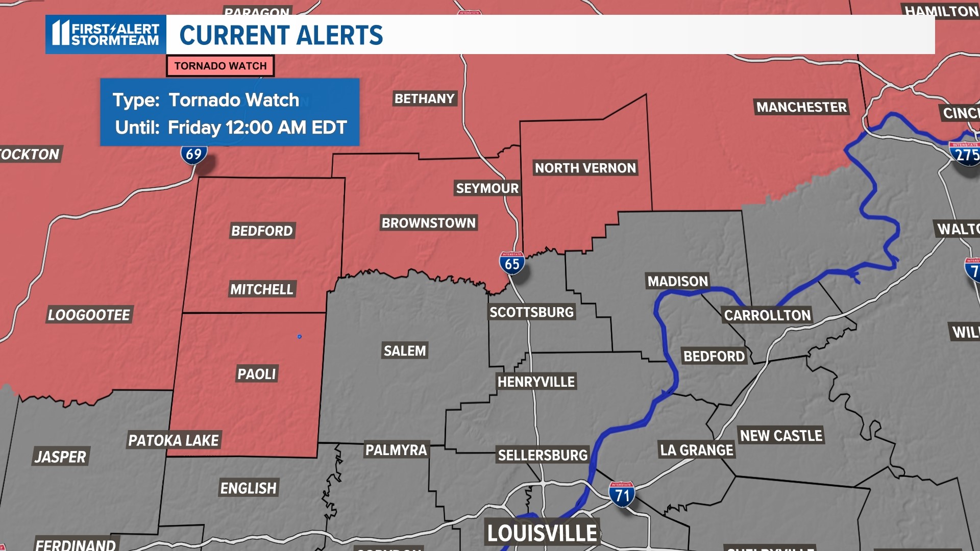 Severe thunderstorms in Kentucky, Indiana on Thursday; Radar here ...