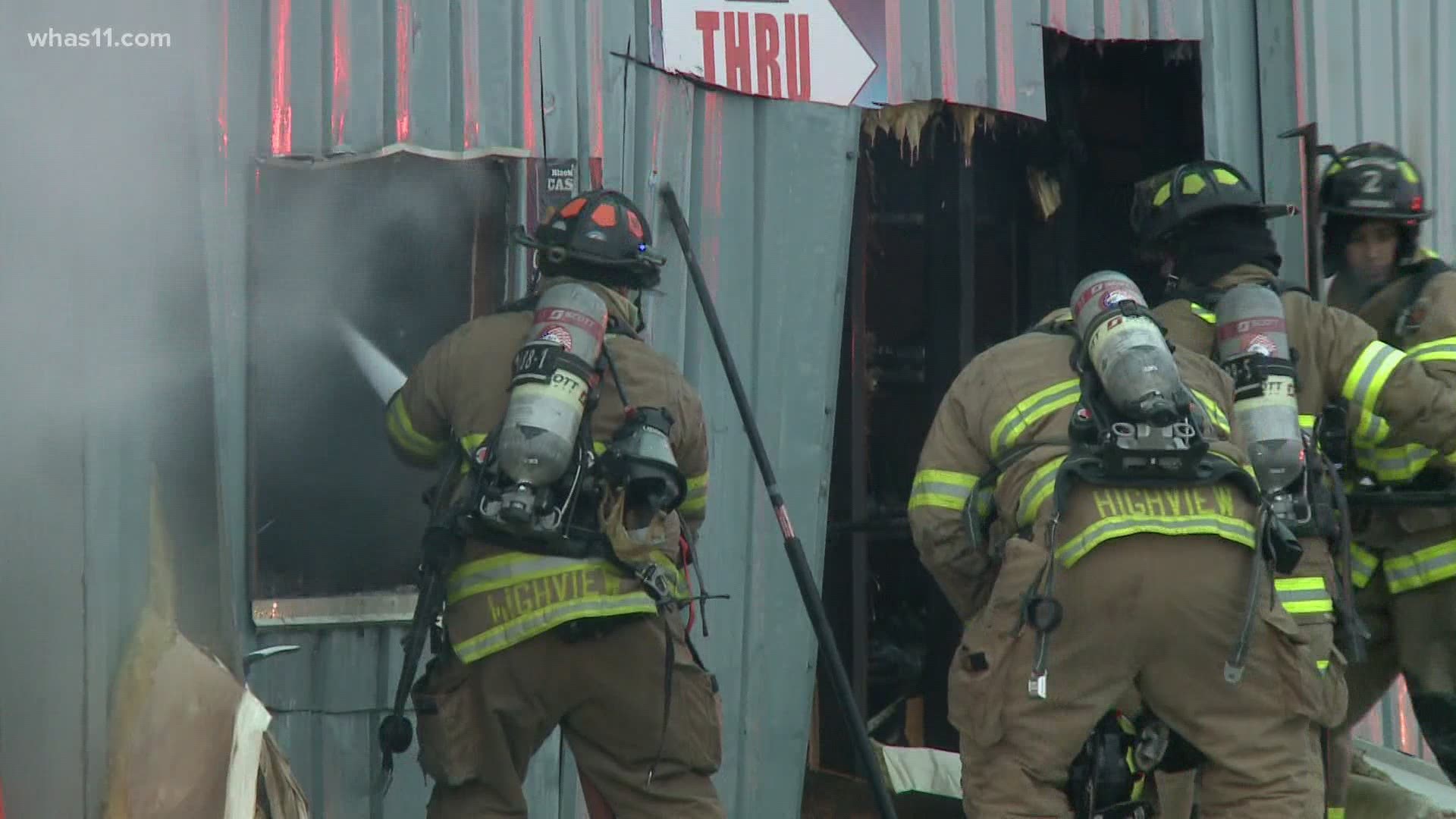 Kuhl's Liquor and Deli suffered heavy damage after it went up in flames early Sunday.