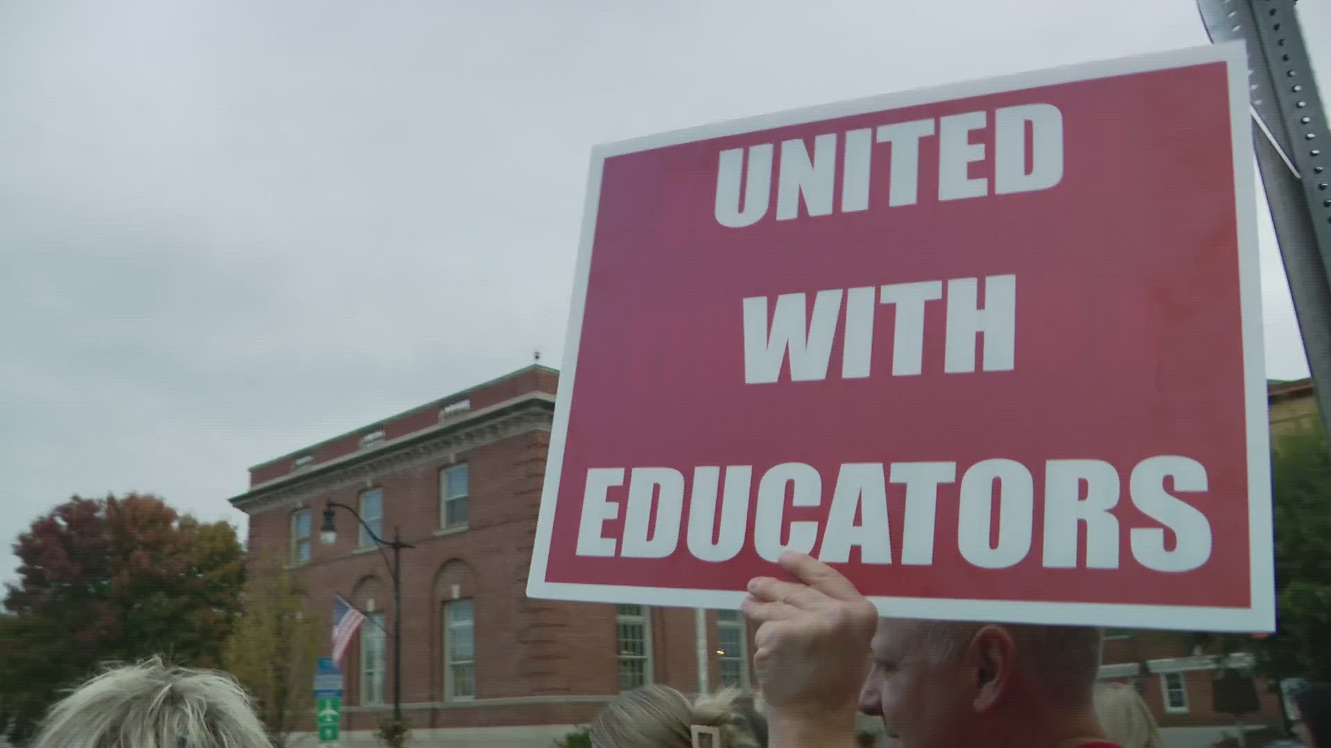 Students and staff within Nelson County Schools have protested against the school board's plan to merge the district's two high schools.