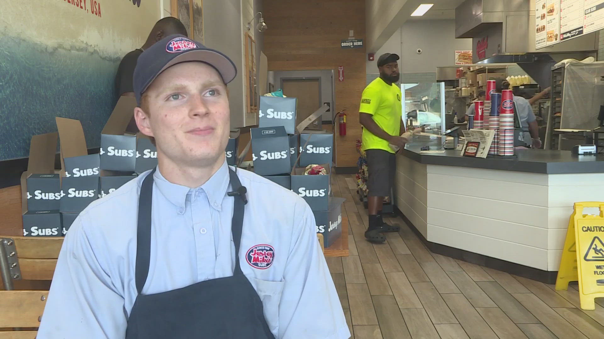 Drew McConnell was working as usual on Thursday when a customer started choking.