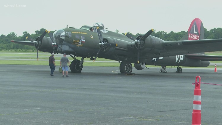 Historic WWII Bomber Plane on display at Clark Regional airport