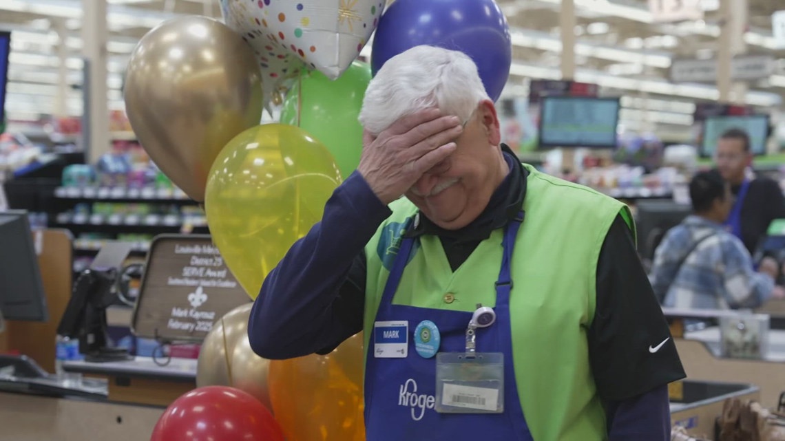 Louisville Kroger employee receives service award