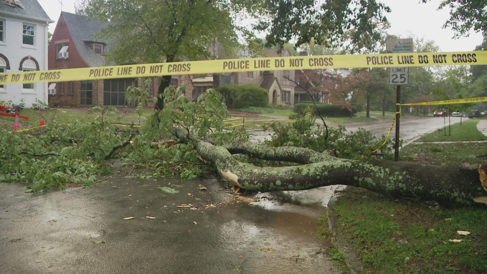 This is Louisville's first taste of hurricane Helene — a Friday full of rain.