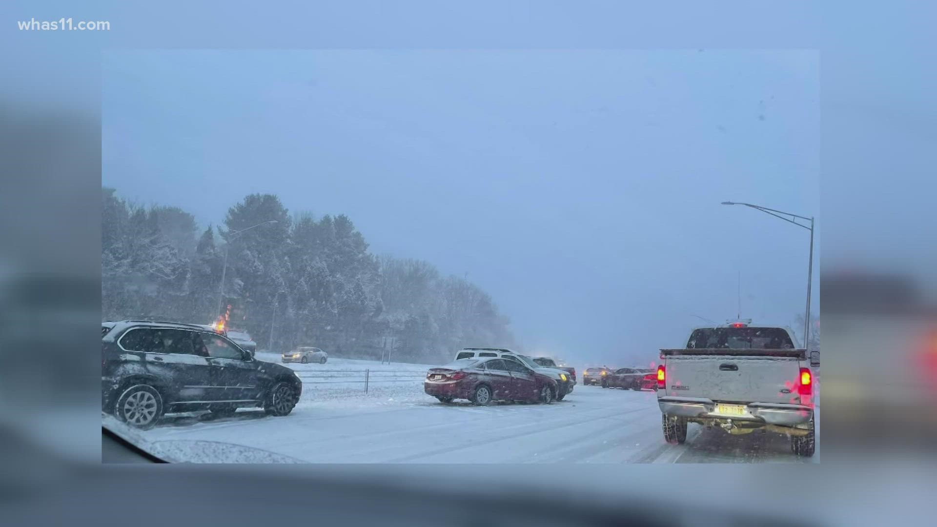 Hundreds were stranded, some for more than six hours as temperature dropped and help was hard to come by.