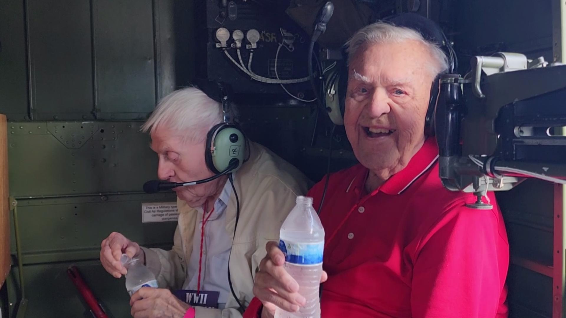 The plane spent the day flying veterans over Louisville to mark the 80th anniversary of D-Day -- the day Allied forces turned the tide of freedom.