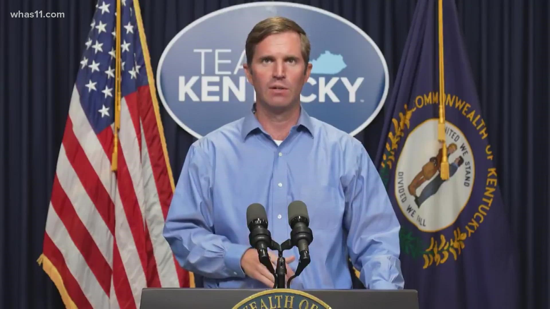 In a video posted on Twitter, Governor Andy Beshear announced more than 2,500 new cases and 10 deaths.