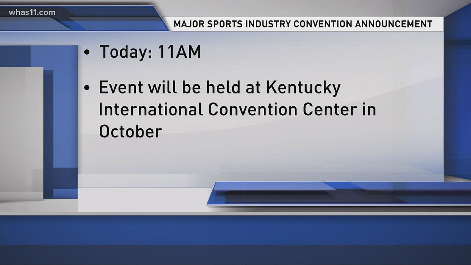 Major sports industry convention announcement expected Thurs.