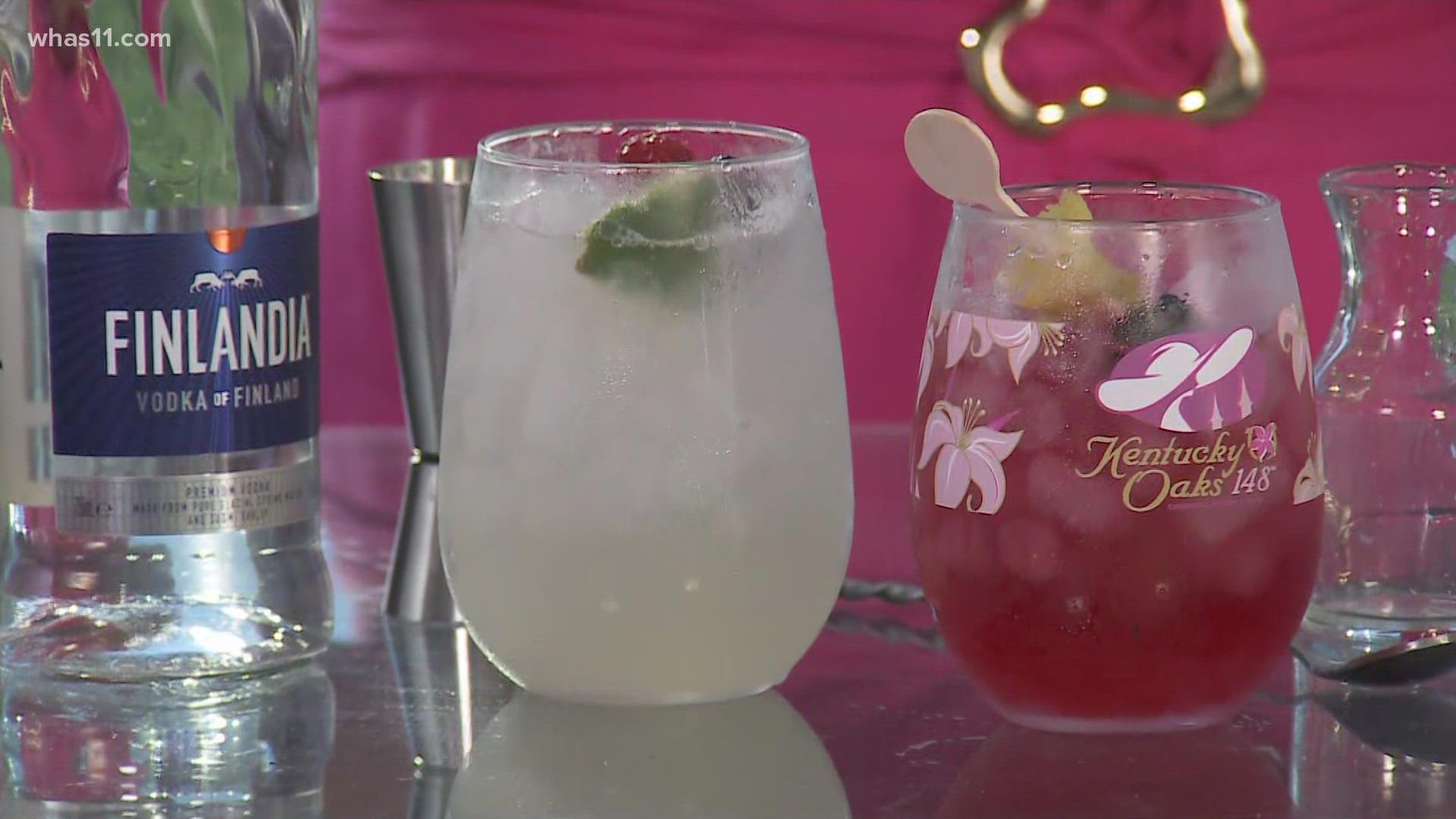 Casey Gray, the Brand Ambassador for Finlandia, the Oaks sponsor, joined our Good Morning Kentuckiana anchors to show them how to make Oaks Lilly cocktails.