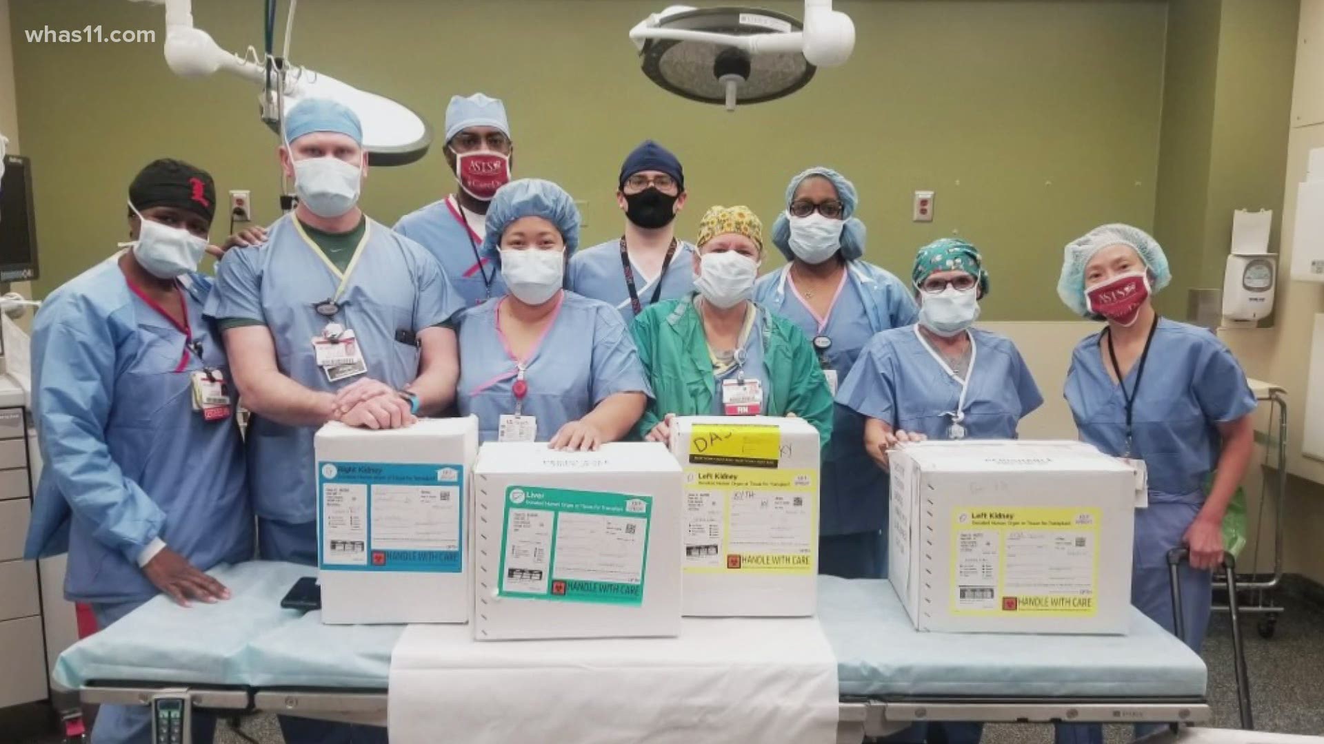 Despite COVID-19, a team of surgeons at Jewish Hospital transplanted six organs in just 25 hours.