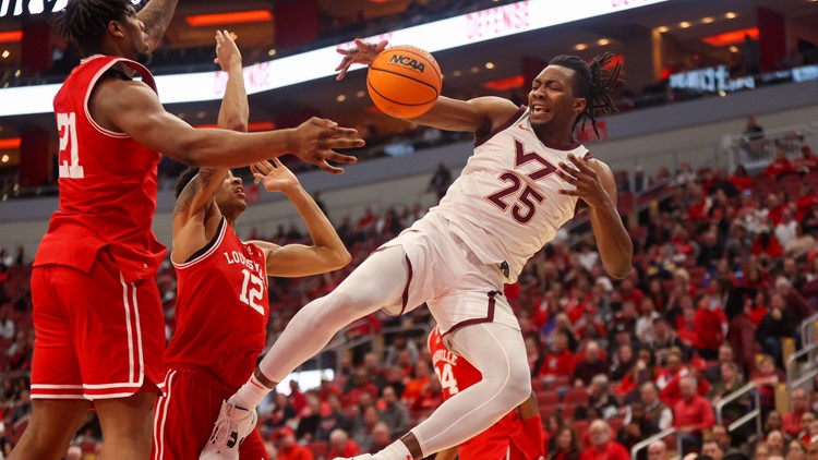 Virginia Tech pulls away from Louisville late for 71-54 win