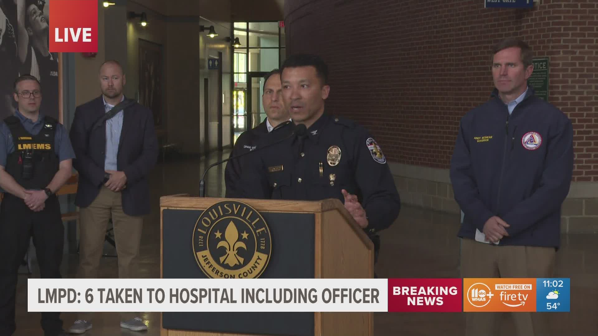 Louisville Police Provide Update On Mass Shooting At Downtown Bank