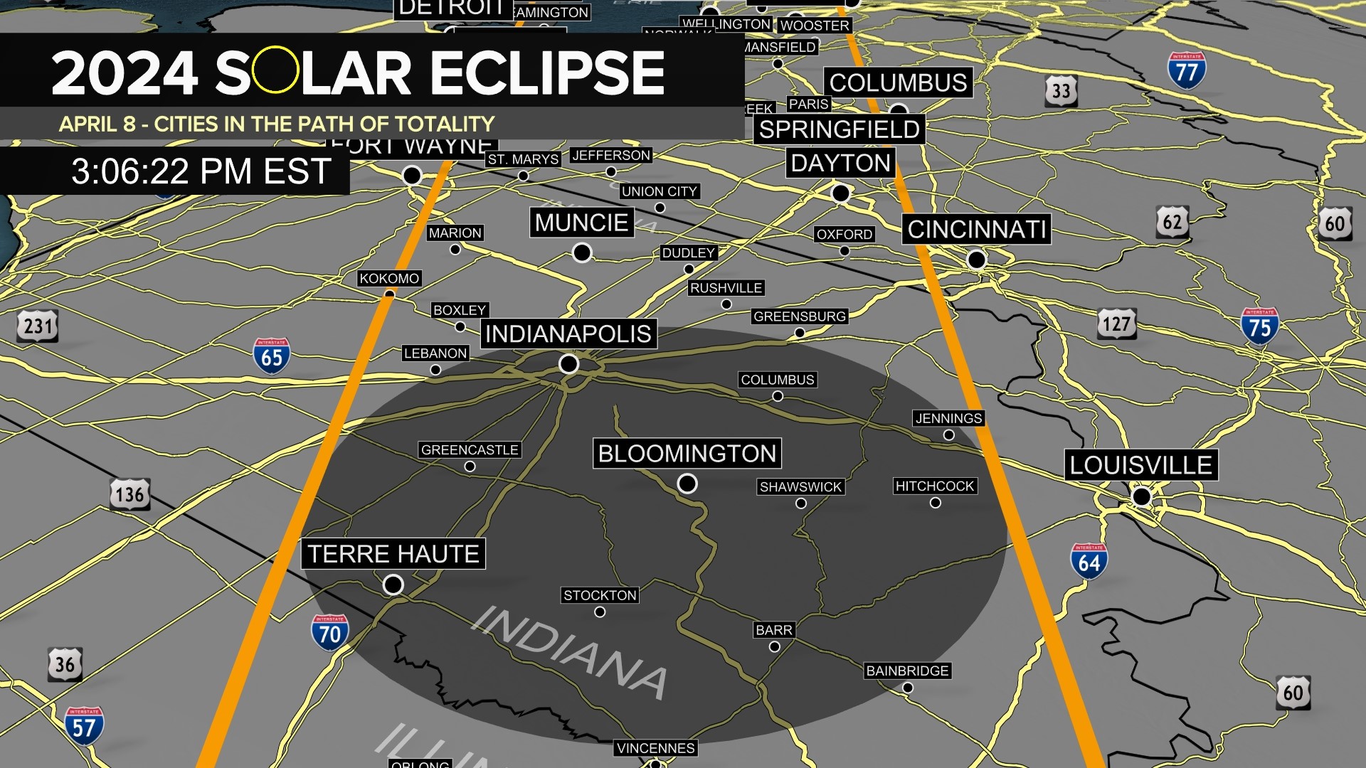 Will it be cloudy in Louisville for 2024 Total Solar Eclipse?