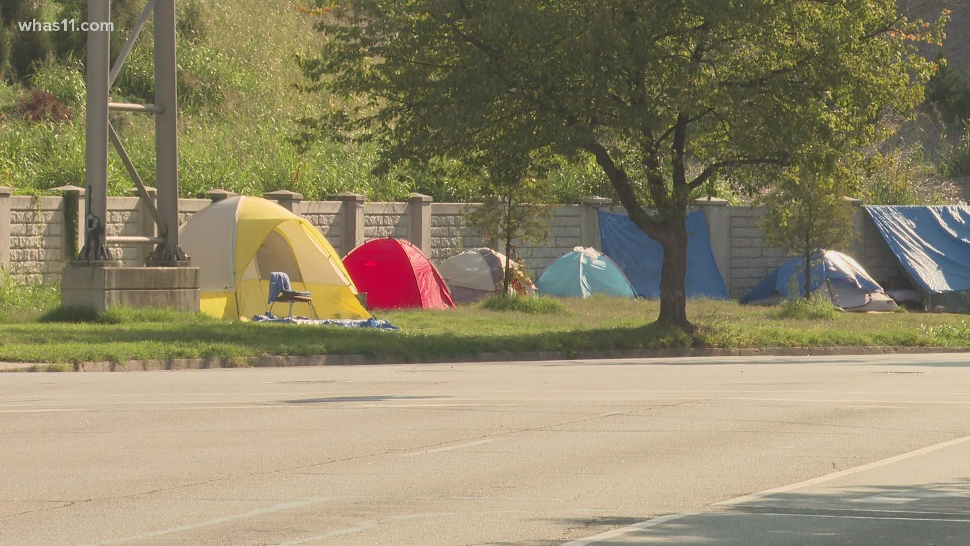 The homeless encampments in a 6 to 8-block radius around I-65 downtown have been given a 21-day clear out notice due to unsafe conditions.
