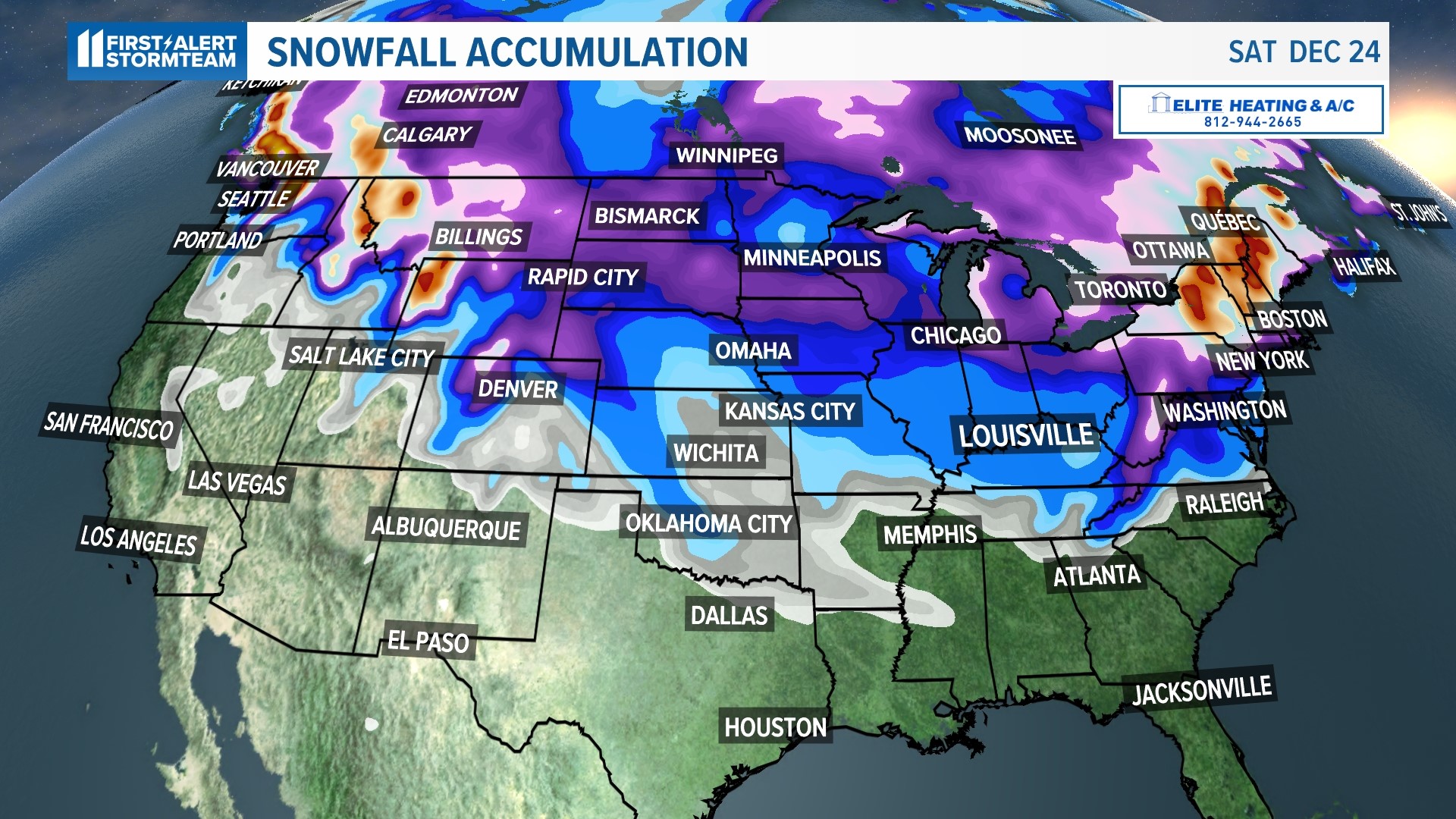 Will Kentuckiana have a white Christmas this year?