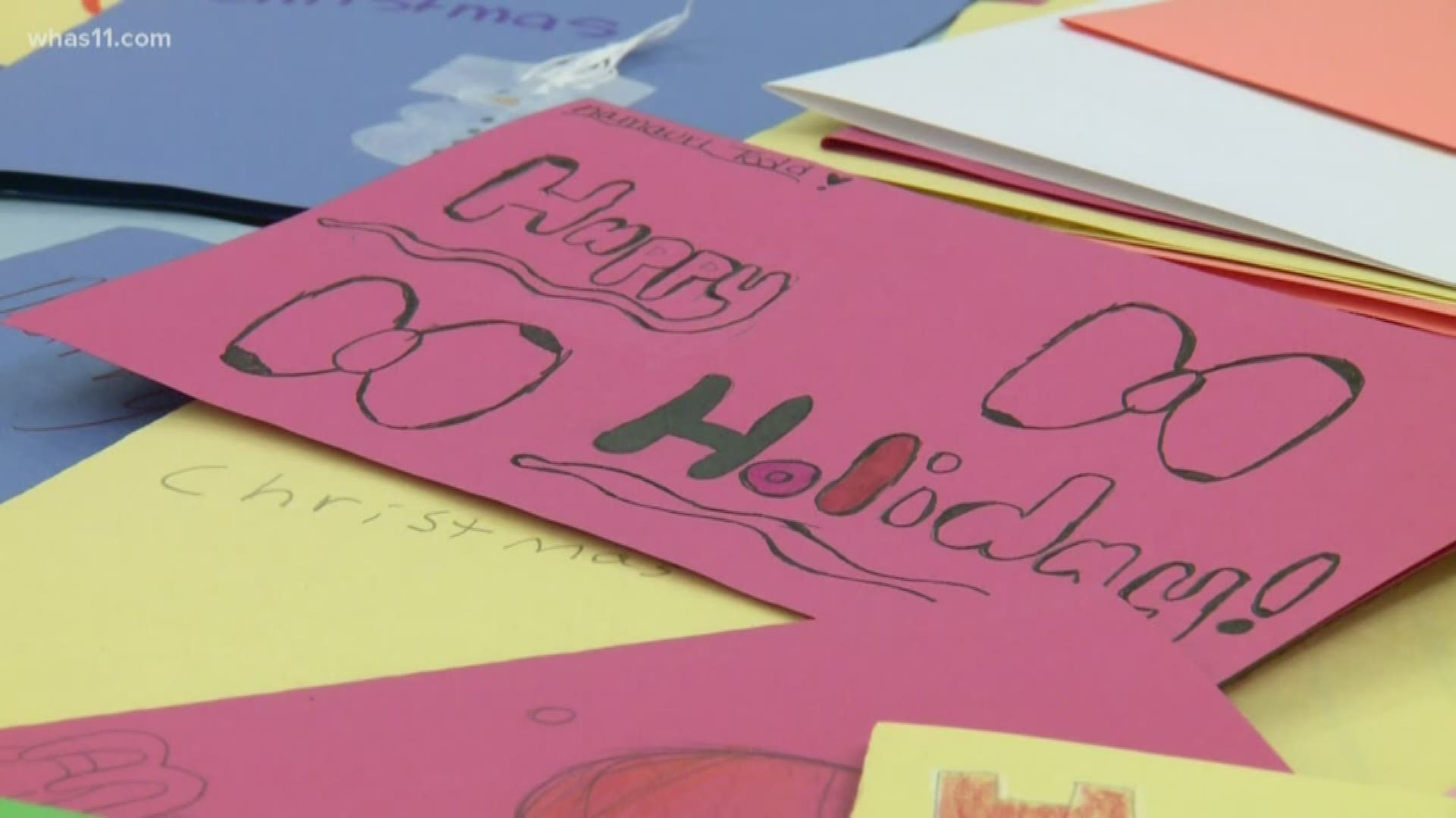 Jefferson County Public Schools partnered with Signature Healthcare to create thousands of cards for people who live in nursing homes.
