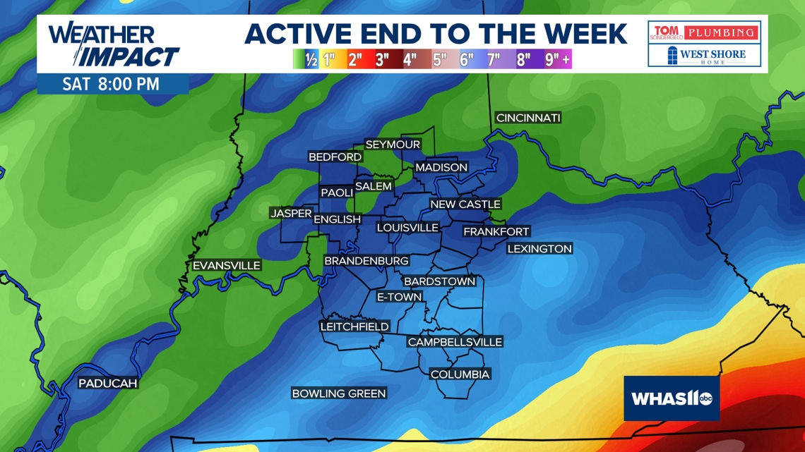 WEATHER IMPACT: Unsettled pattern to end the week