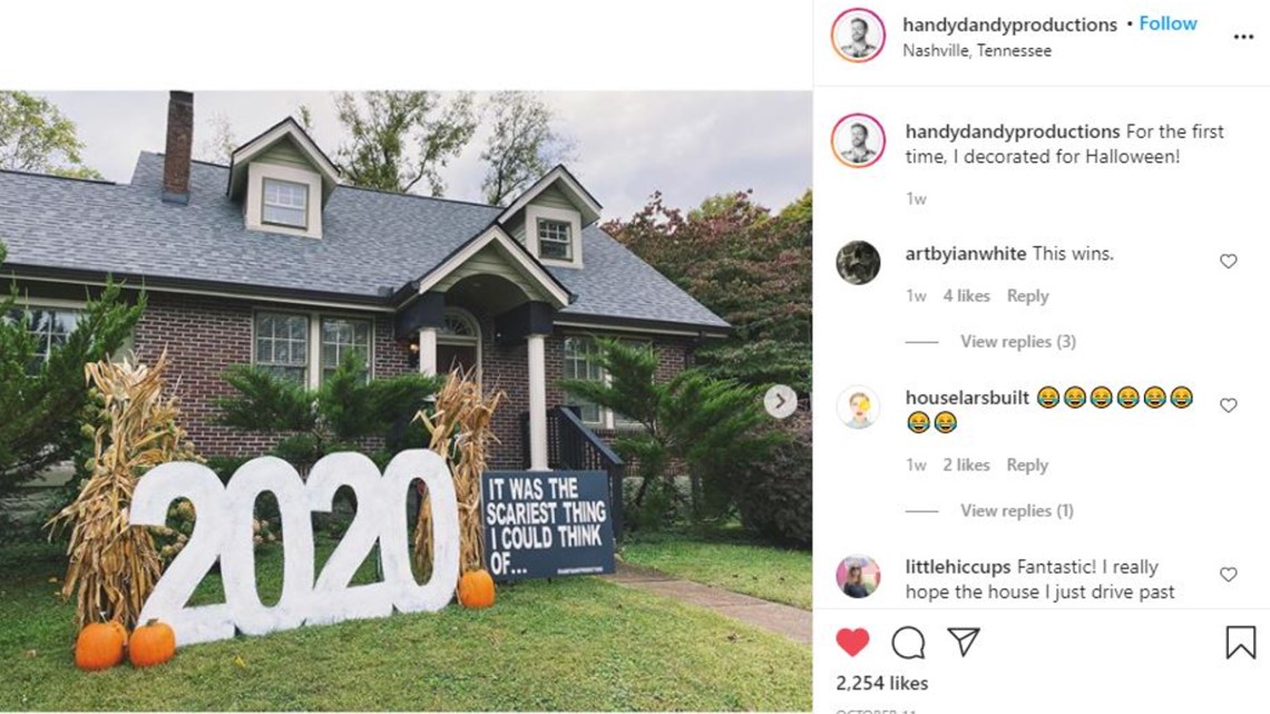 Halloween Homeowner S Relatable 2020 Scary Sign Wins 2020 Mood Whas11 Com