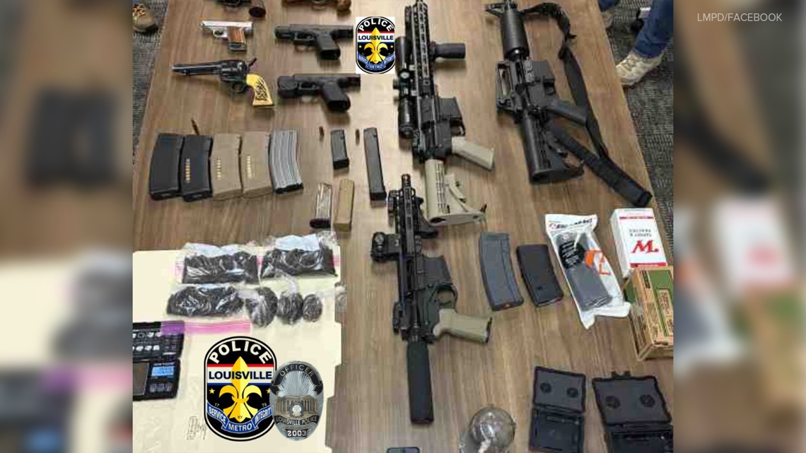 LMPD retrieves suspected heroin, firearms during narcotics investigation