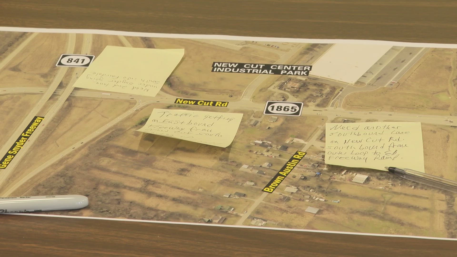 The open house was about getting feedback on what improvements could be made to the area.