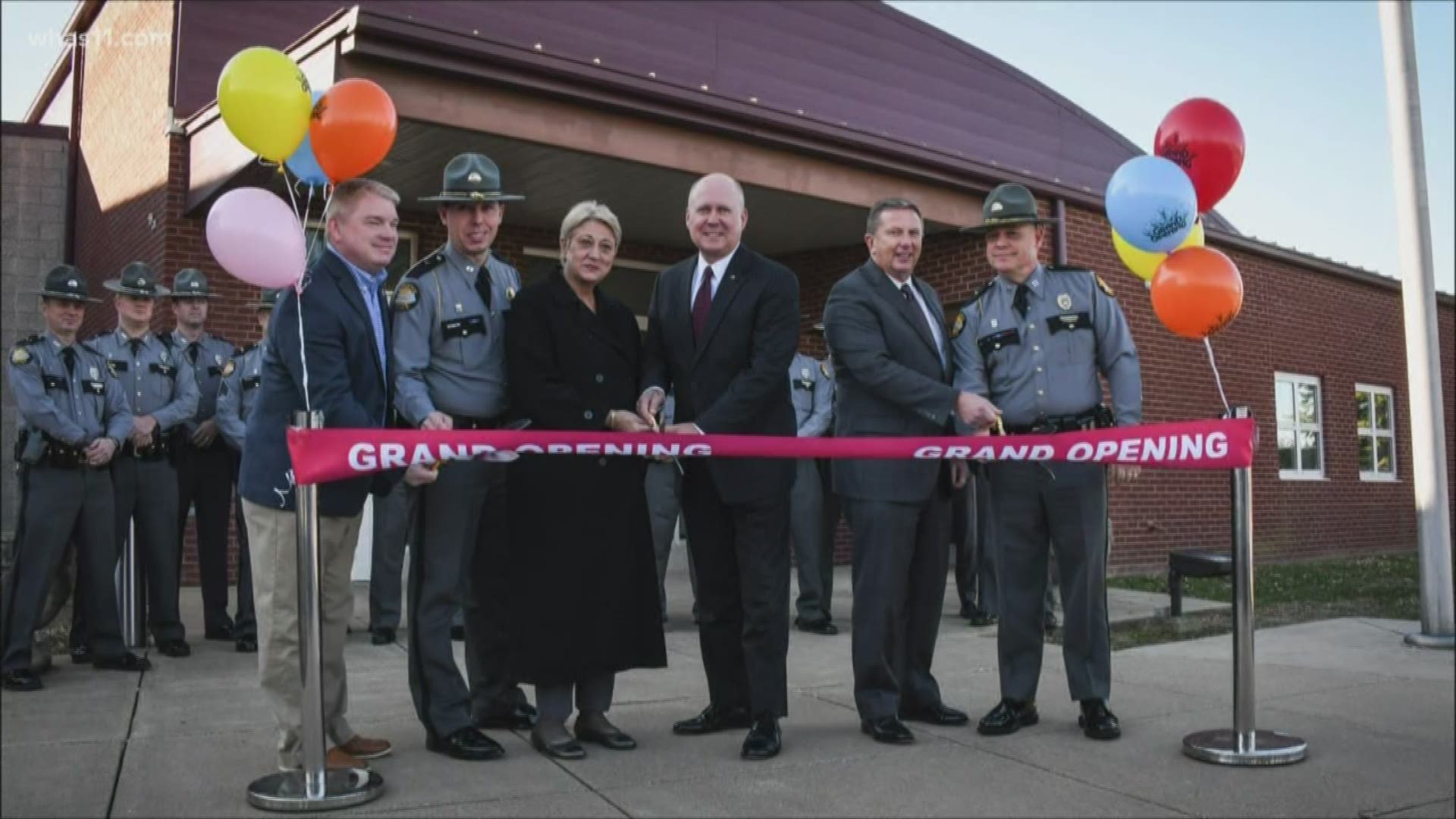 The ceremony was led by KSP Colonel Chad White who provided details about the new post and the cost savings it will bring to the agency.