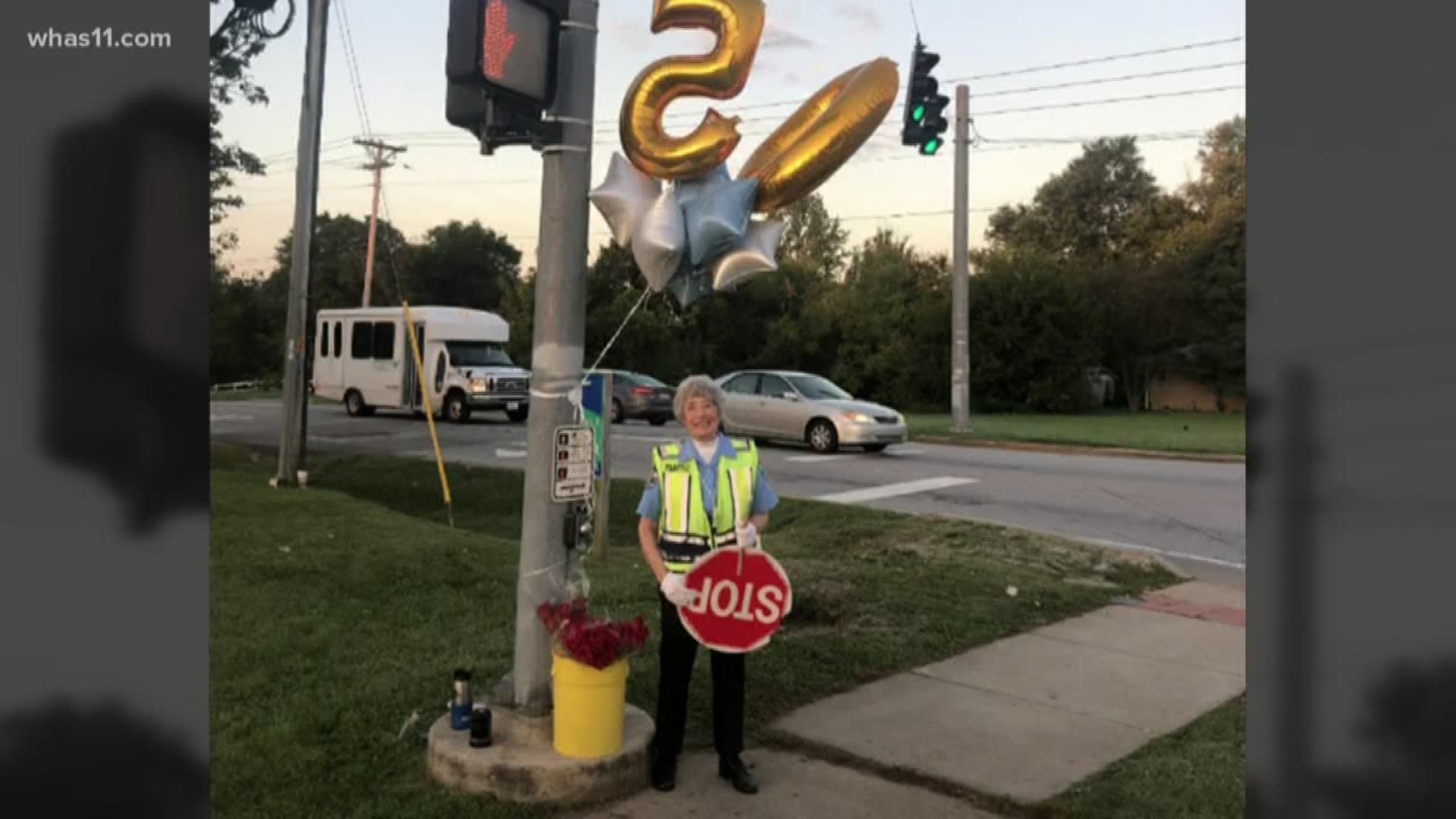Today marks a major milestone for a local crossing guard, 50 years on the job.