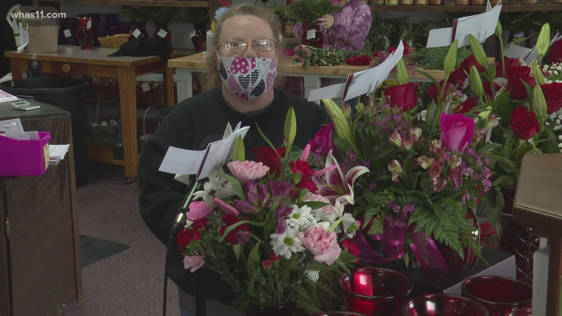 One Elizabethtown flower shop is still getting the job done amid the icy road conditions to make sure Valentine's Day delivers arrive on time.