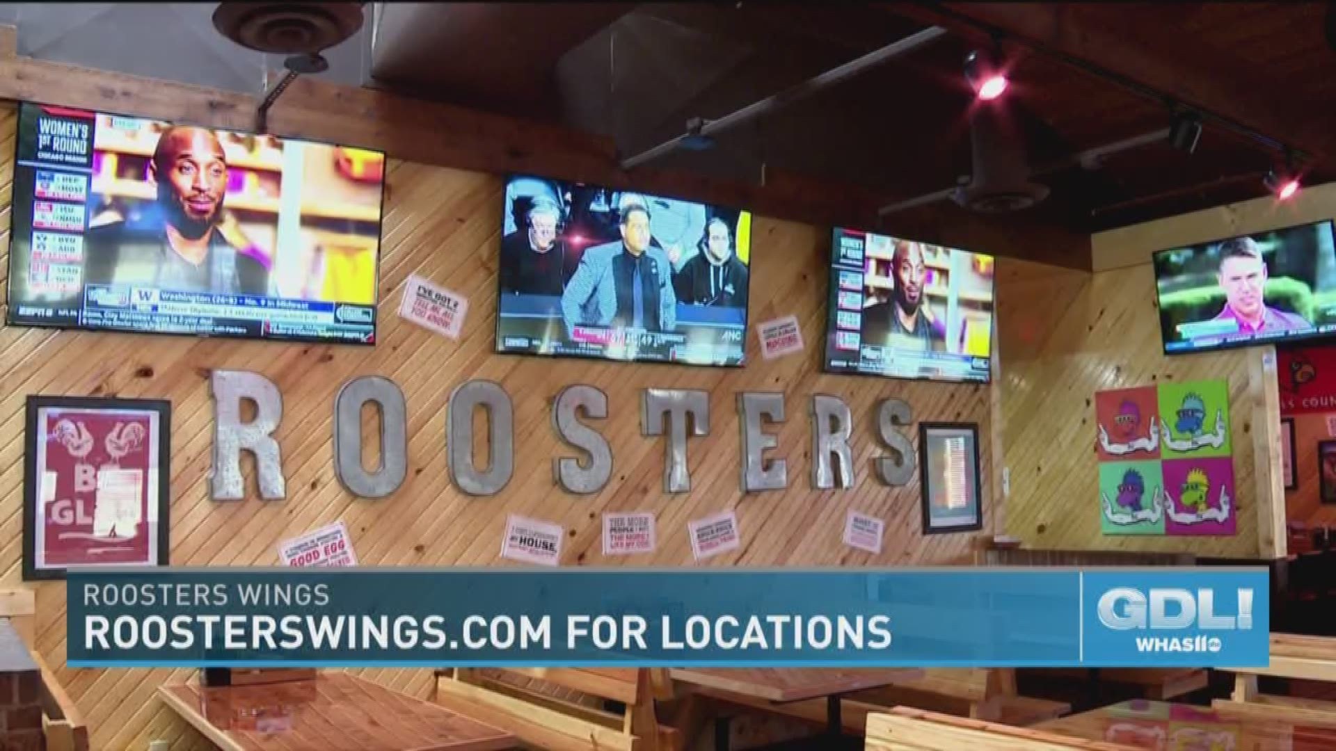 Rooster's is the perfect place for the whole family to enjoy watching NCAA basketball and eating good food.