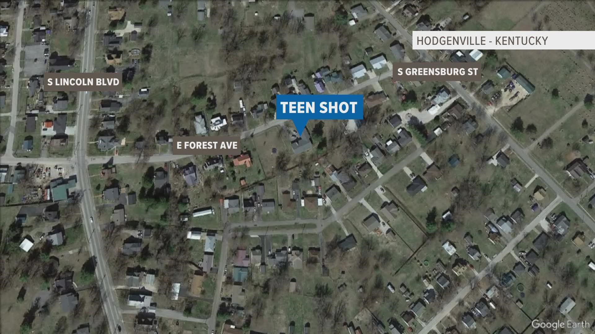 KSP say a 17-year-old boy and a 15-year-old got into a fight and someone shot the 17-year-old.
