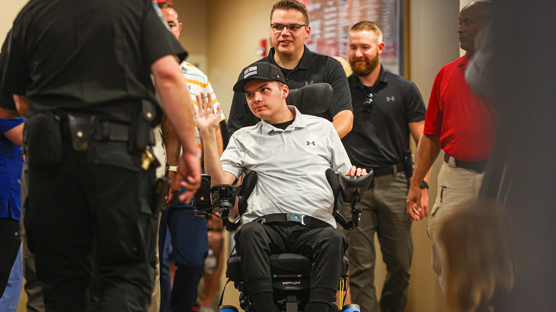 Louisville police officer shot during bank mass shooting released from ...