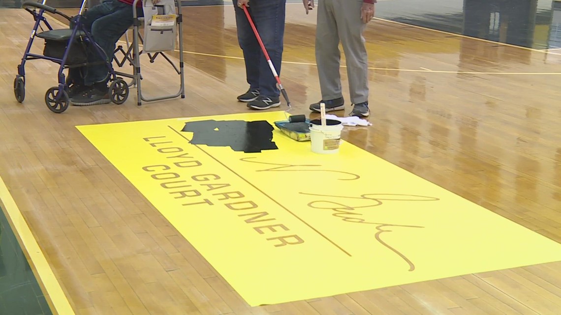 Former Fairdale High Coachs Name Dedicated On Basketball Court 0897