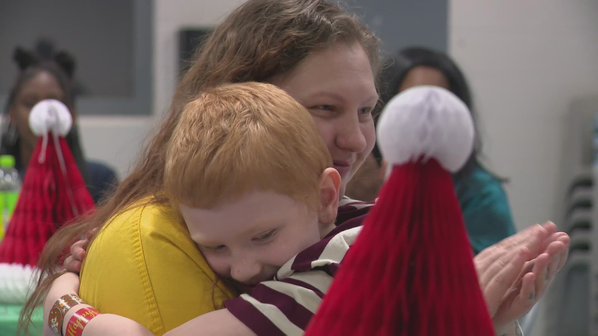 The children of incarcerated women in Louisville were able to visit with their mothers and get gifts from Santa Claus himself.