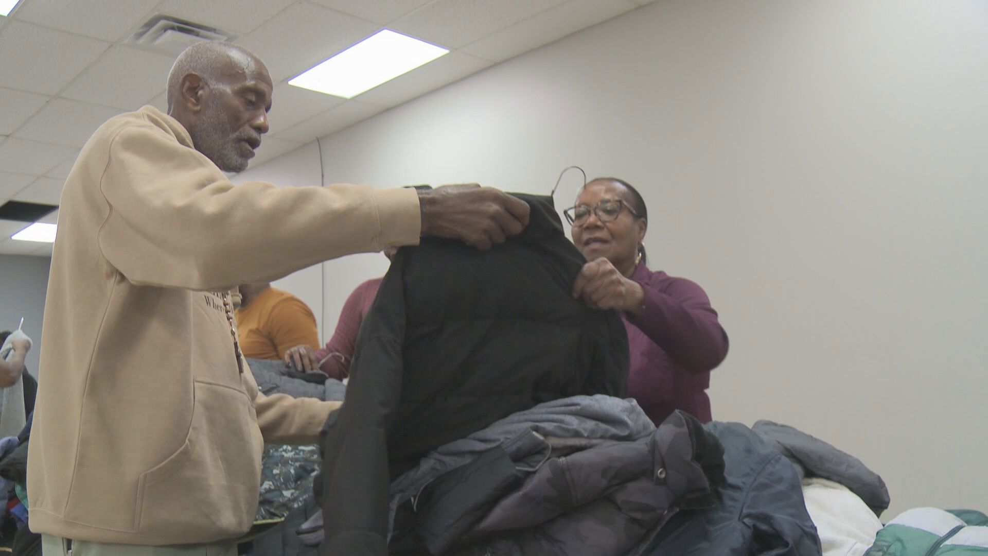 The West End Token Club was a hub of activity Friday morning, with people picking up donated coats and spreading some holiday cheer.