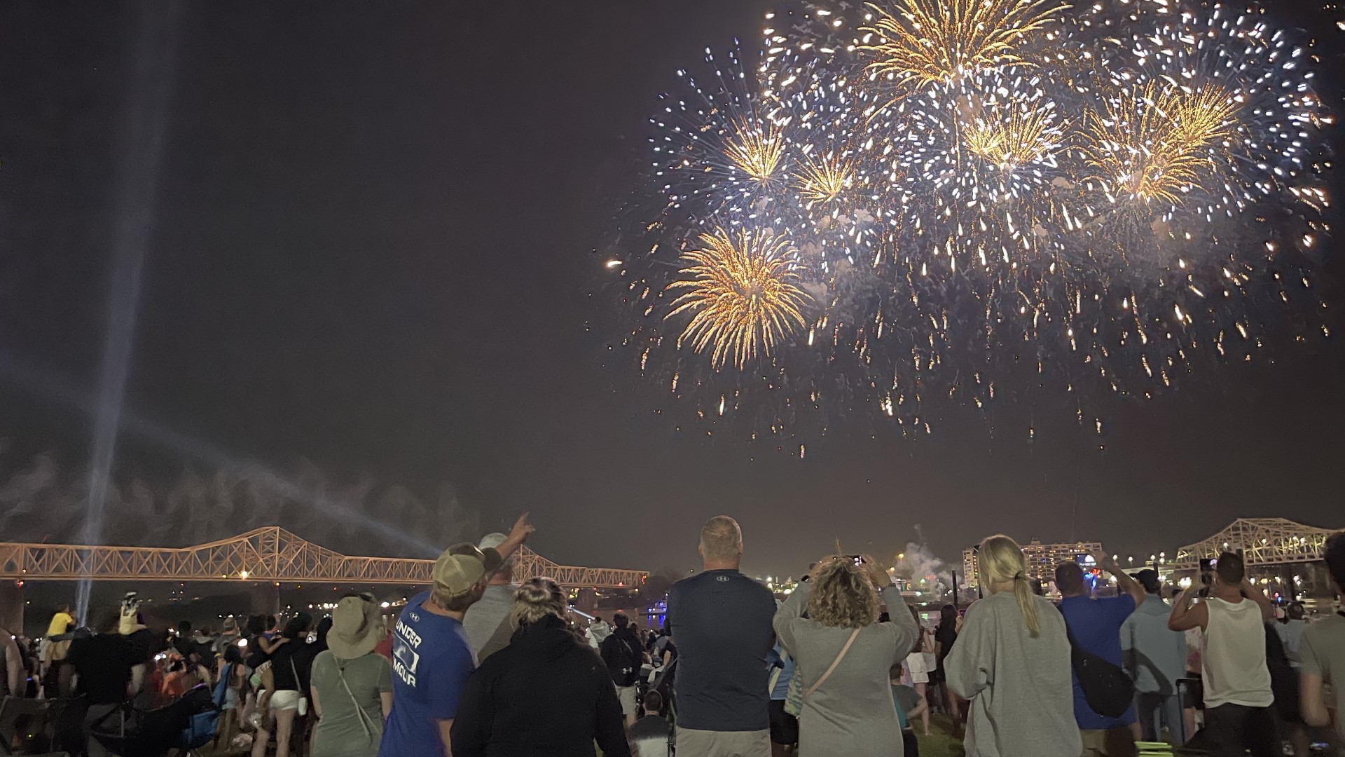 People told WHAS11 they were excited by the fireworks and want to come back next year.