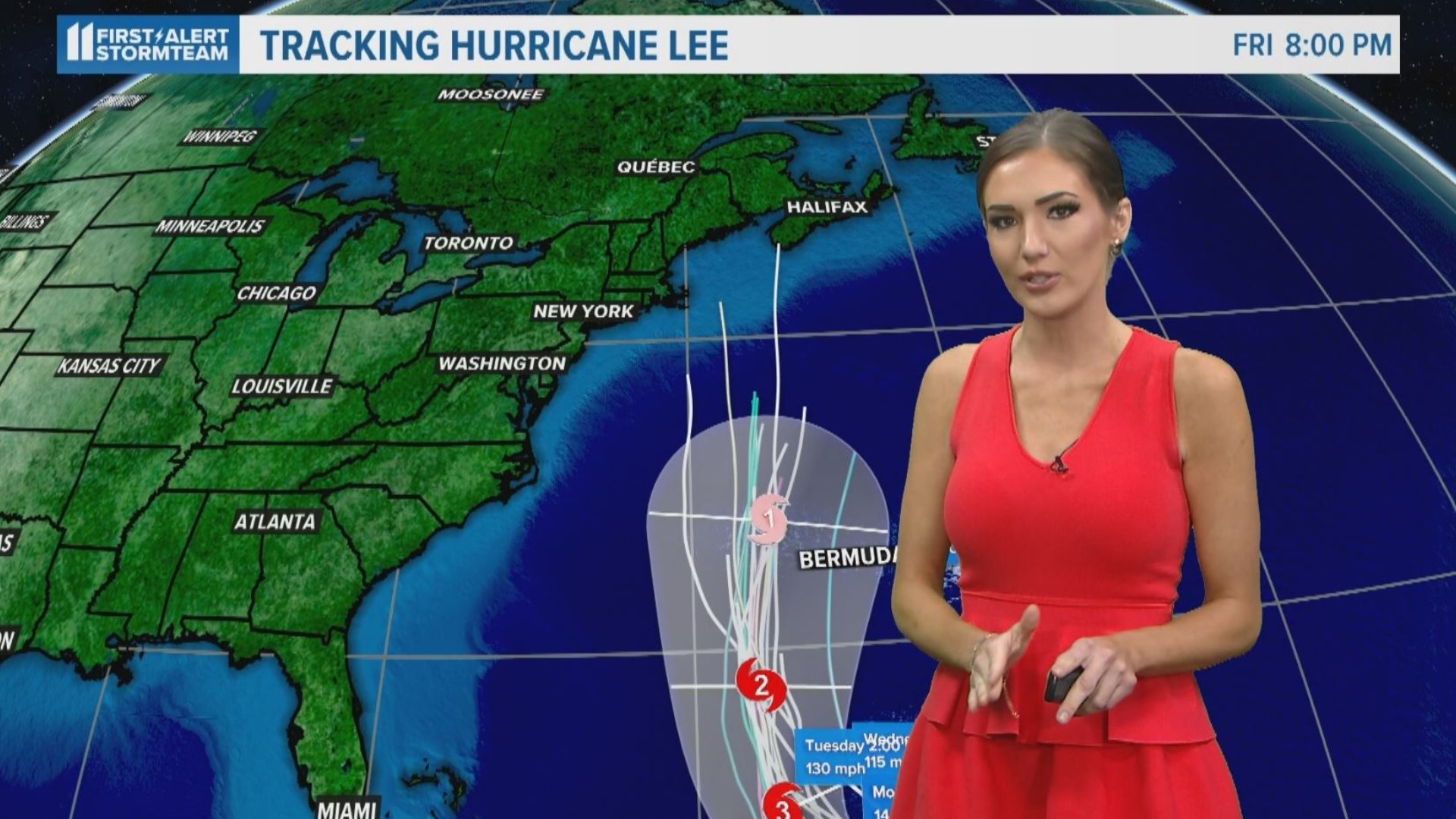 The hurricane is currently a CAT 3 but expected to strengthen in the coming days but weaken later this week. WHAS11's Christina Sanjuan has the latest track.