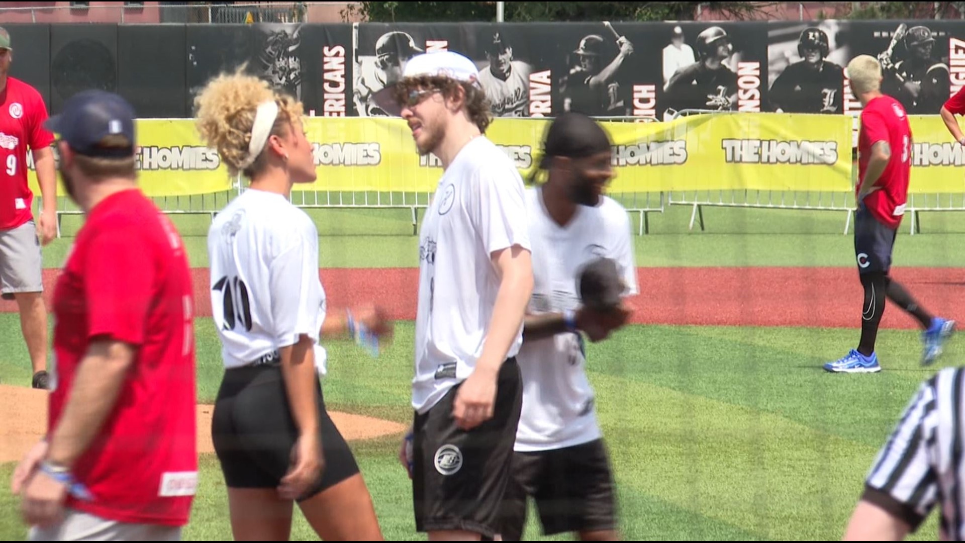 Tyler Ulis, Jack Harlow in Louisville for celebrity kickball