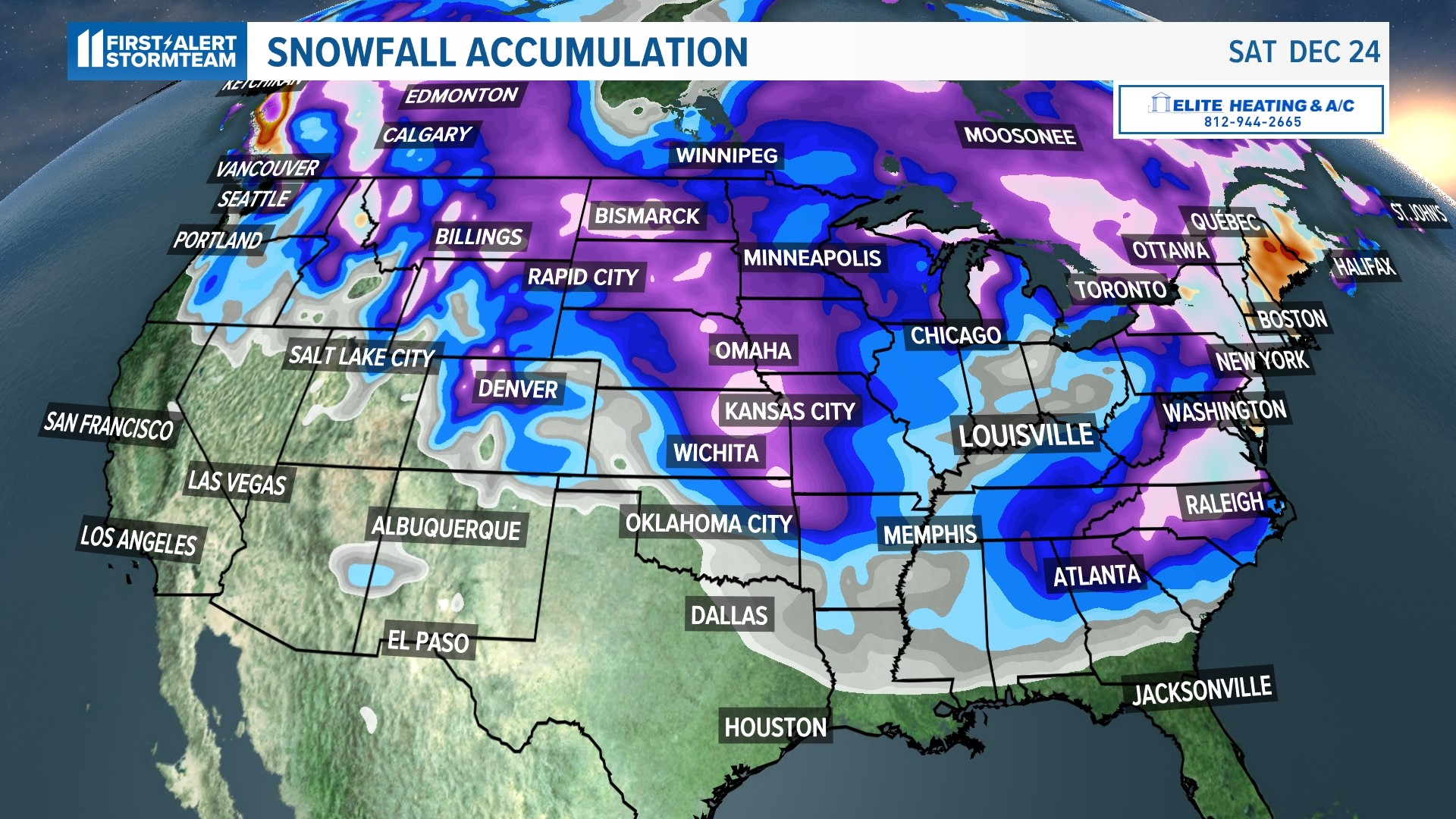 Will Kentuckiana have a white Christmas this year?