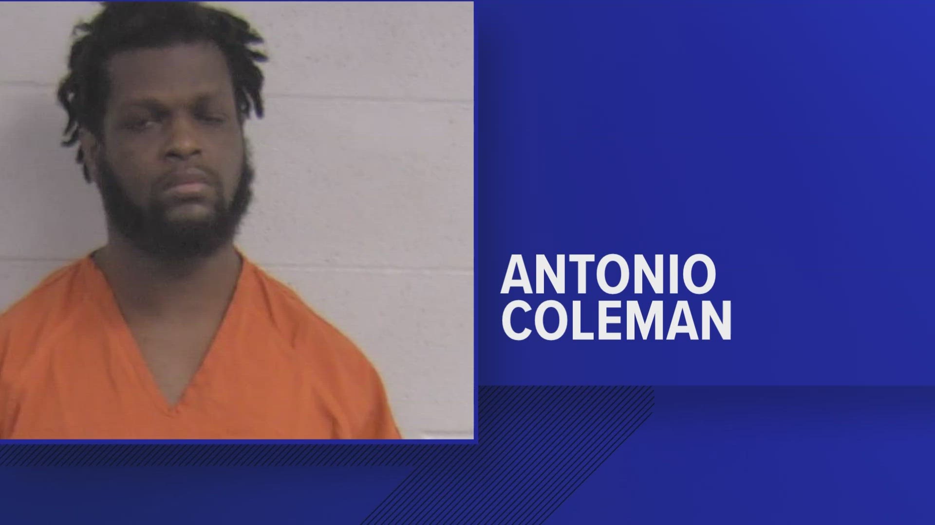 Antonio Coleman was arrested Friday after a caller reported he was exposing himself near 1st and Broadway, police said.
