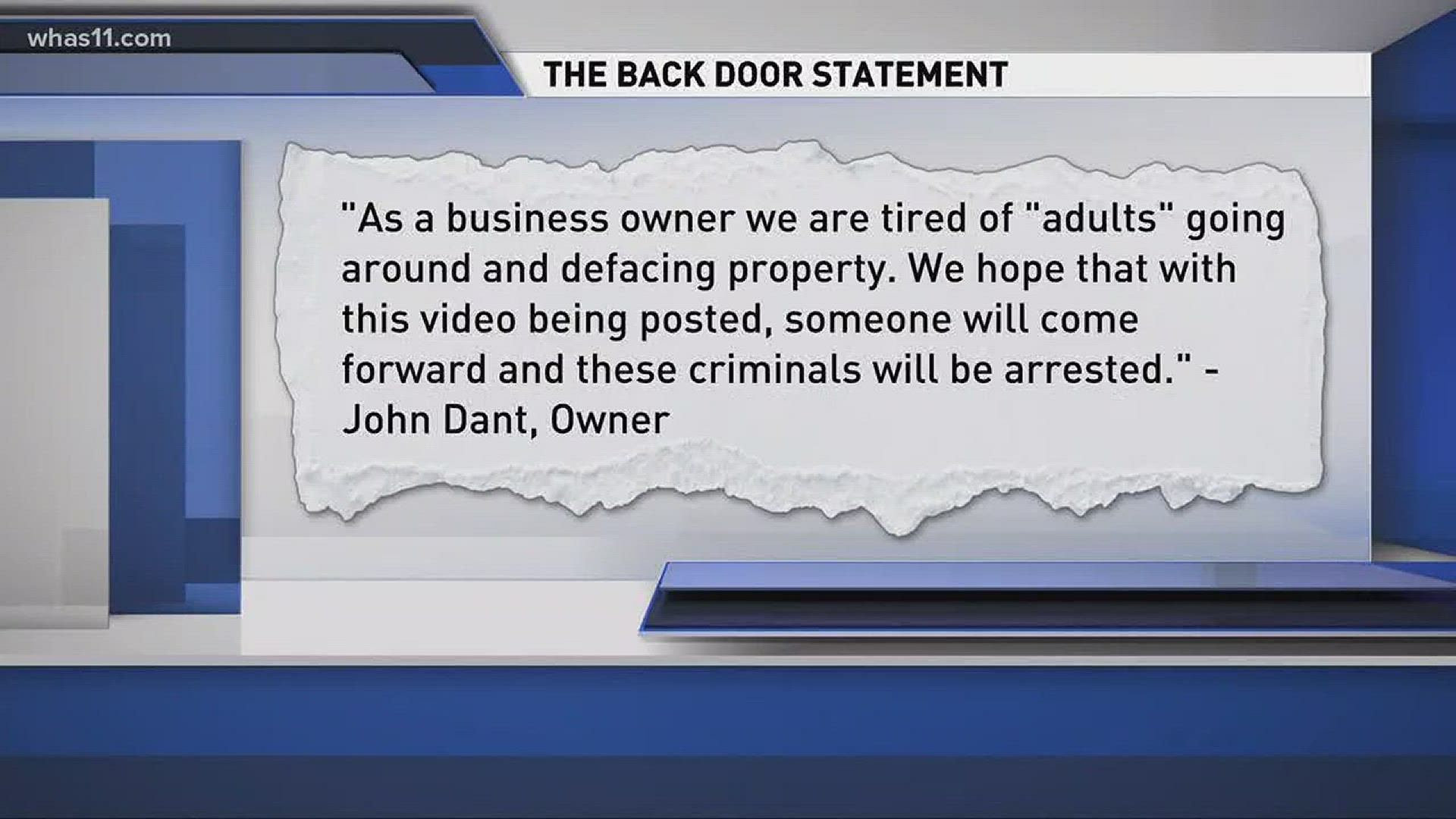 Suspects sought in The Back Door bar vandalism