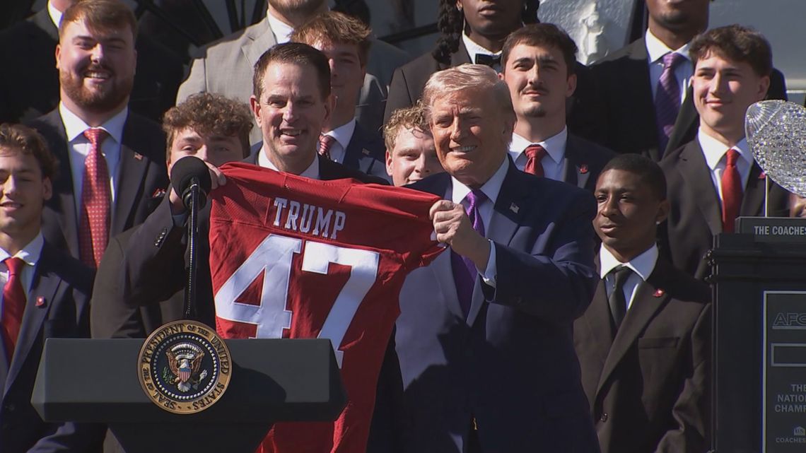 Indiana Hoosiers football team honored by Trump at White House after historic championship win