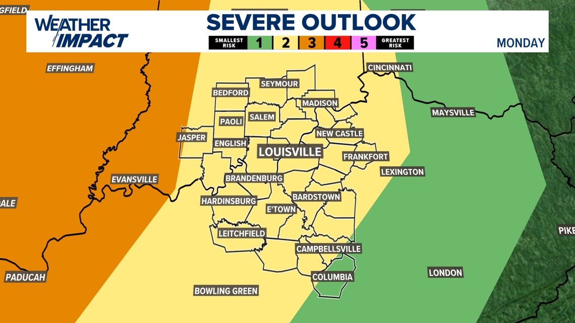 Strong winds, heavy rain and tornadoes possible in Kentucky and Indiana ...