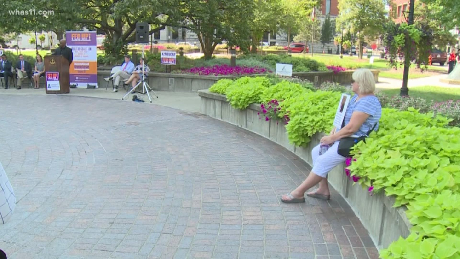 A rally at Jefferson Square Park brought together families and advocates for their annual ceremony