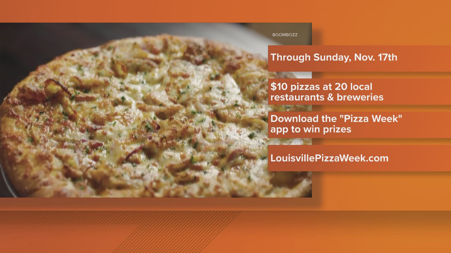 The 7th annual Louisville Pizza Week began Monday, Nov. 11 and ends Sunday, Nov. 17.