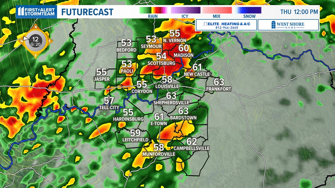 Potential for severe weather, light snow in Kentuckiana - Vimarsana News