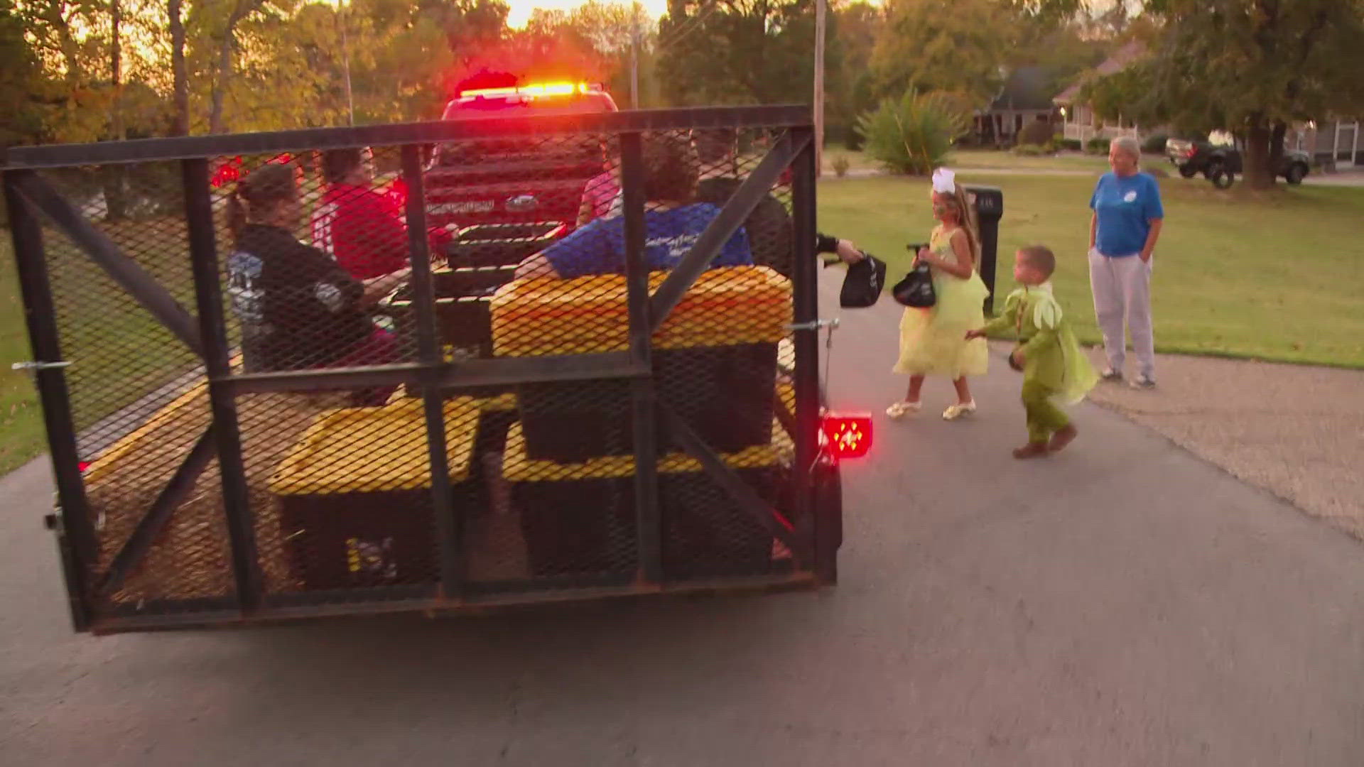 Firefighters, plus their friends and families, spent Oct. 16 filling goody bags for Bullitt County kids.