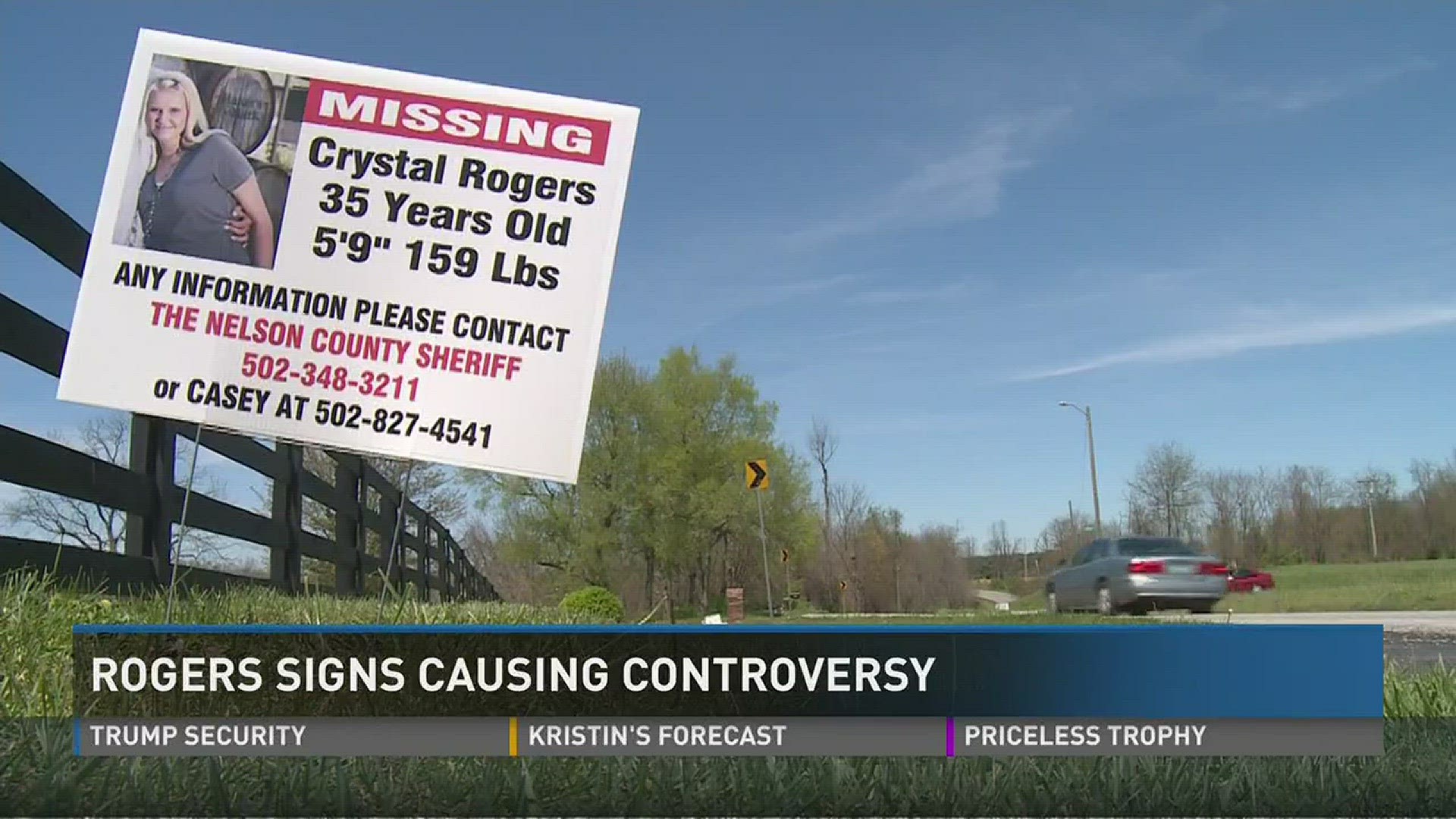 Signs for missing Bardstown woman causing controversy