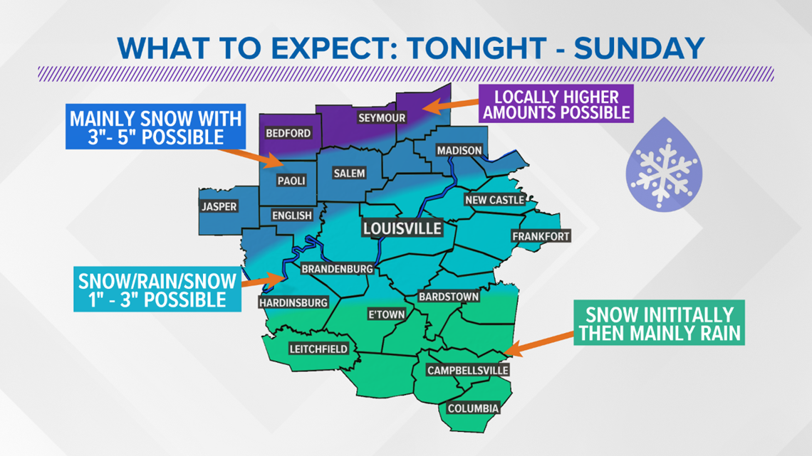 Wintry weather for Kentuckiana this weekend | 0