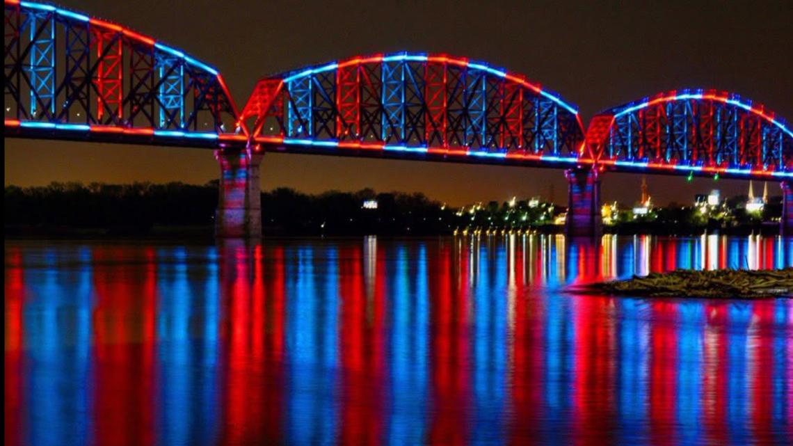 Louisville's Big Four Bridge to shine red, white and blue in honor of 9/11